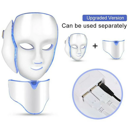 Electric 7 Colors Led Facial Mask Face Mask Machine Light Therapy Acne Mask Neck Beauty Led Light Treatment Skin Rejuvenation