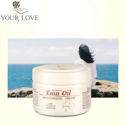 Australia GM Emu Oil Highly Moisturizing Face Cream Body Lotion Natural Skin Softener Treatment Vitamin E for Dry SENSITIVE SKIN