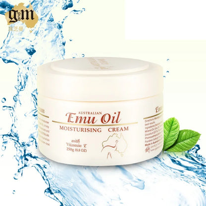 Australia GM Emu Oil Highly Moisturizing Face Cream Body Lotion Natural Skin Softener Treatment Vitamin E for Dry SENSITIVE SKIN