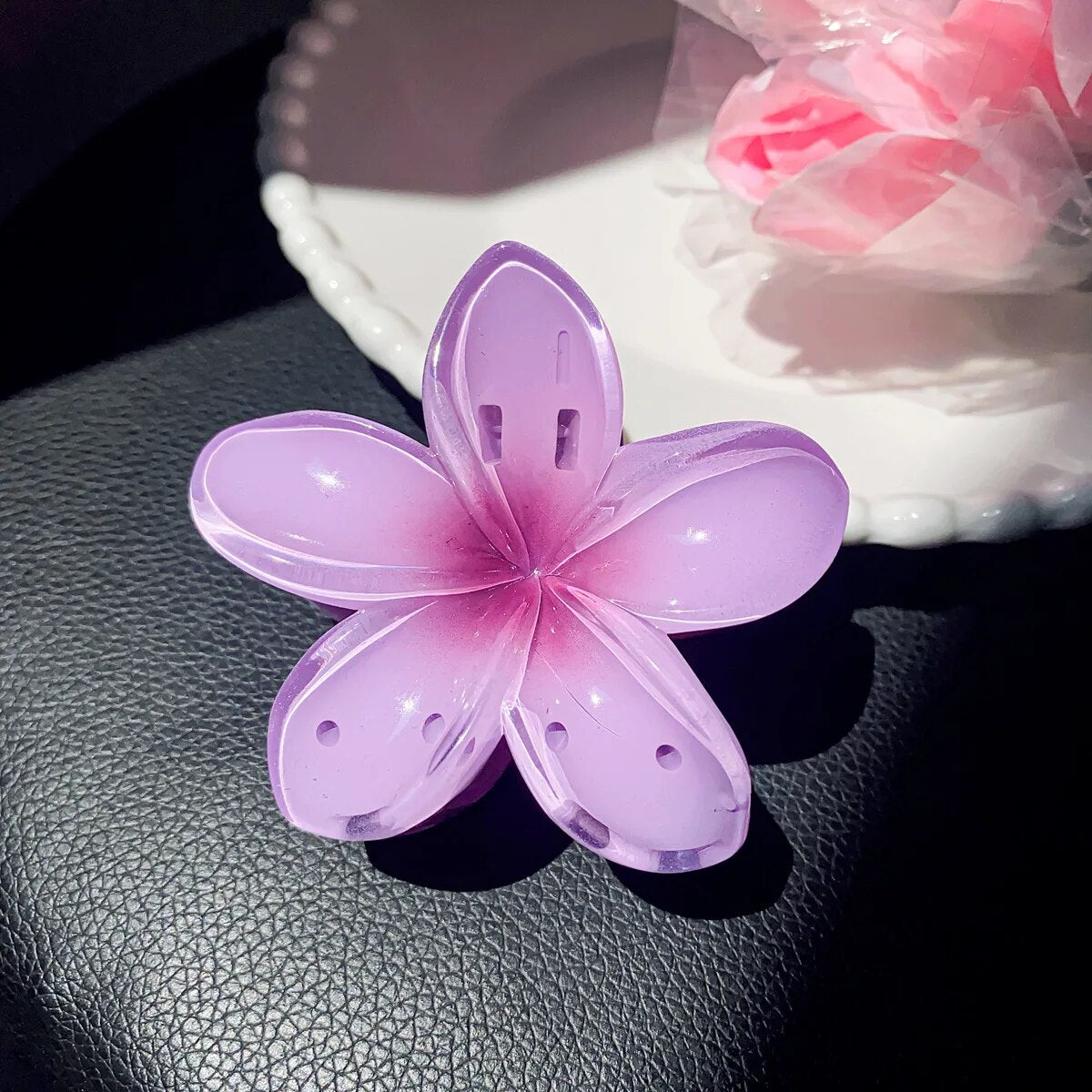 E-Girl Hawaiian Hibiscus Flower Coconut Girl Beach Siren Mermaid Boho Aesthetic Hair Clip Kawaii Y2K Hair Accessories