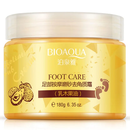 BIOAQUA 180g Foot Massage Scrub Exfoliating Cream Repai Rough Skin Whitening Smooth Moisturizing Anti Wrinkle Foot Care Cream