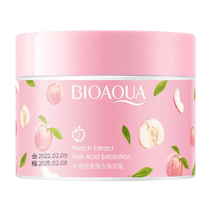 BIOAQUA Honey Peach Exfoliating Cream Facial Scrub Exfoliant Body Scrub Moisturizing Nourishing Exfoliator Skin Care Exfoliants