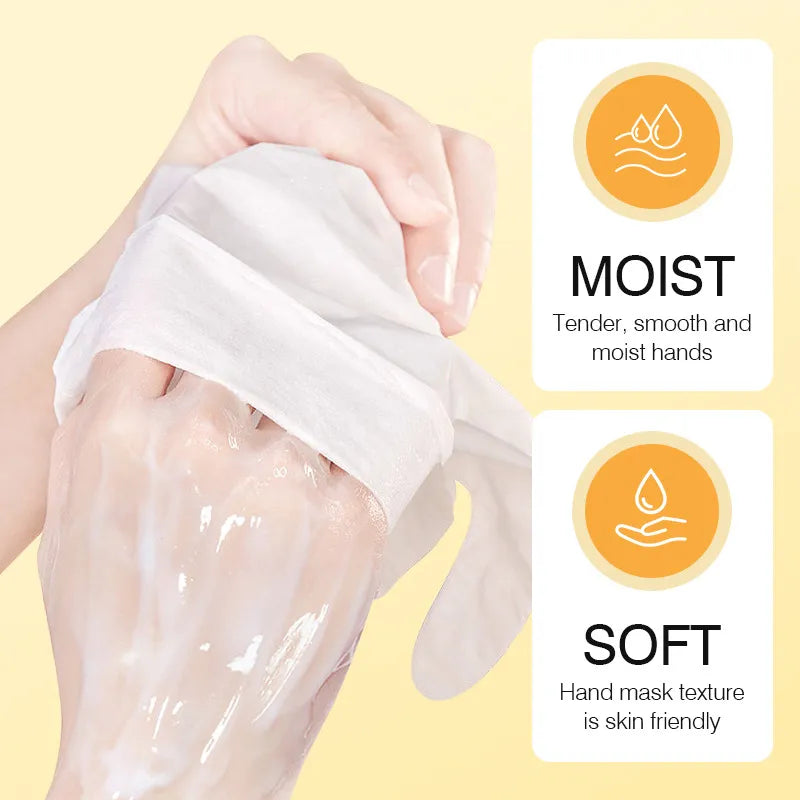 10 Pairs Honey Hand Mask Hands skincare Masks Moisturizing Nourishing Tendering Smoothing Anti Wrinkle Hands Skin Care Products