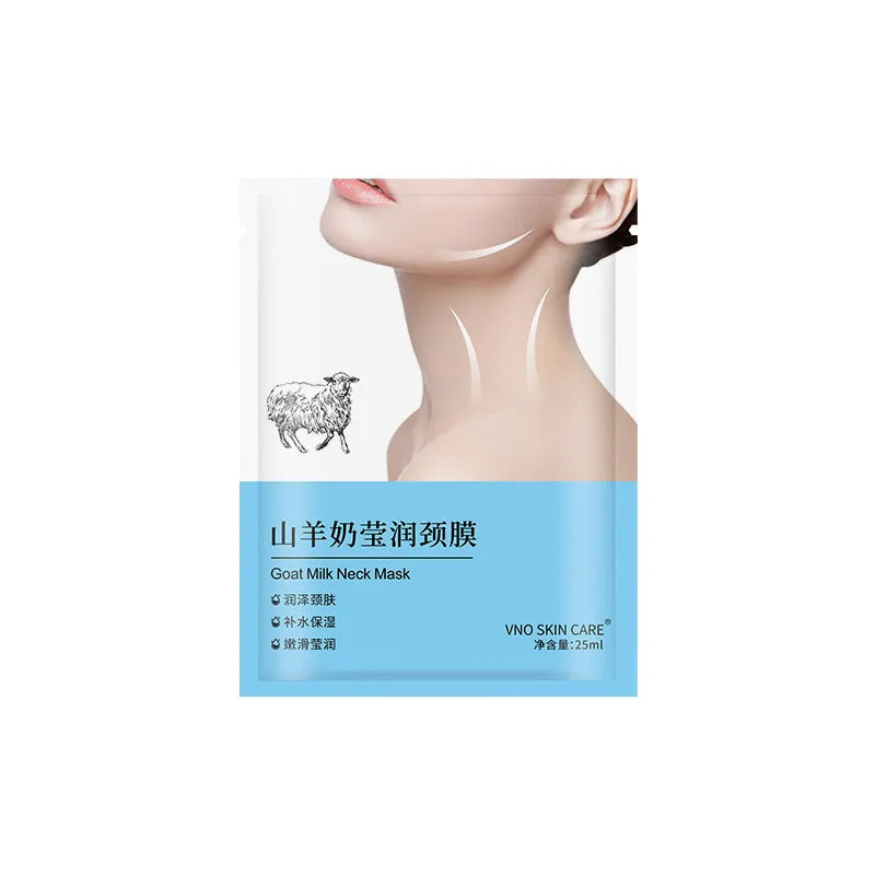 20pcs Goat Milk Neck Mask Collagen Firming Anti-Wrinkle Whitening Anti-aging Nech Masks Moisturizing Beauty Necks Skin Care