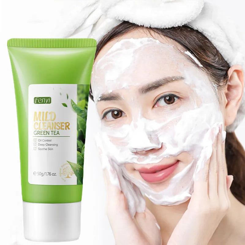 Green Tea Skin Care Kit Korean Cosmetic Moisturizing Acne Exfoliate Anti Aging Beauty Face Care Set For Women Sakura Products ki