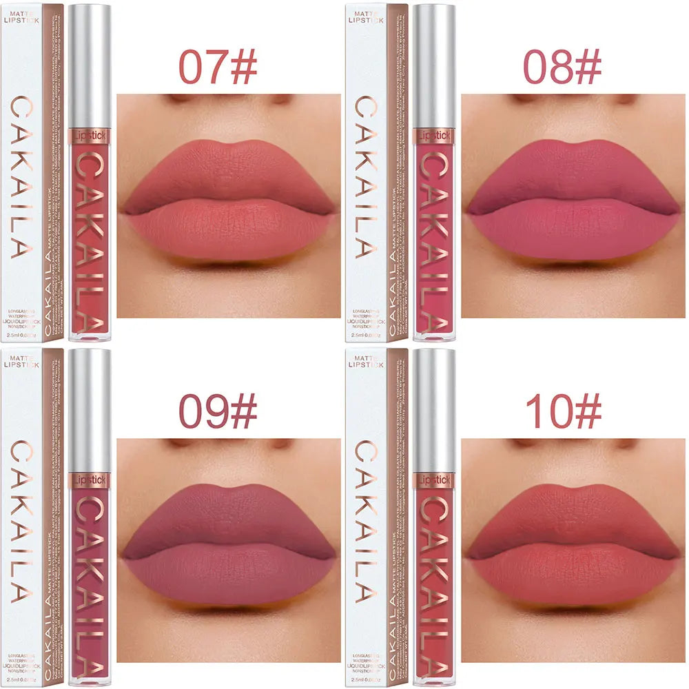 18 Colors Matte Lipgloss Wholesale Cheap Liquid Lipstick Makeup Lip Color Batom Long Lasting Sexy Red Pink Nude Lip Gloss Bulk