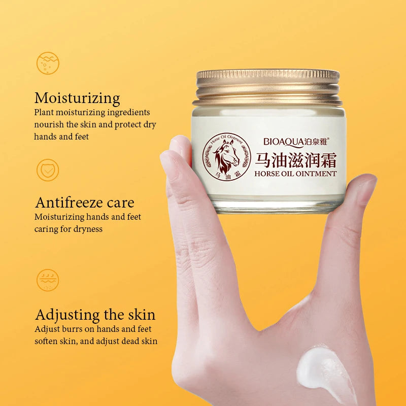 BIOAQUA Horse Oil Face Cream Moisturizing Anti-aging Facial Moisturizer Body Hand Foot skincare Creams Face Body Skin Care