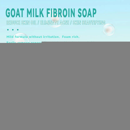 100g Silk Protein Skin Repair Soap Natural Goat Milk Control Oil Facial Bath Bar Foam Soap Remove Handmade Protein Soap Mit C6K3