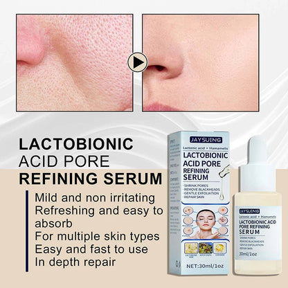 Lactobionic Acid Serum Shrink Pores Moisturizing Essence Liquid Facial  Purify Pore Treatment Beauty whitening cream Skin Care