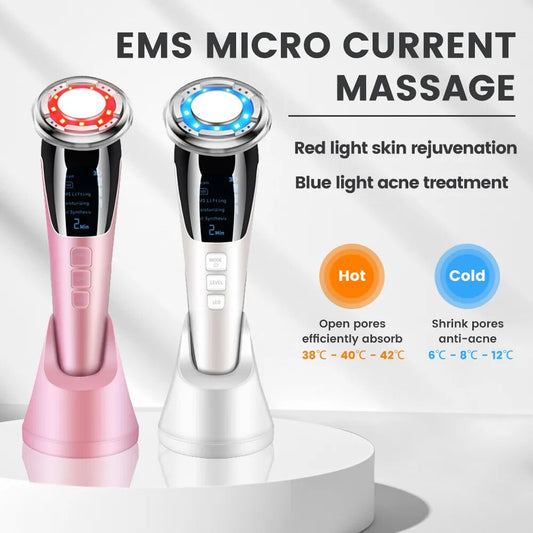 7in1 RF&EMS Radio Mesotherapy Electroporation lifting Beauty LED Photon Face Skin Rejuvenation Remover Wrinkle Radio Frequency