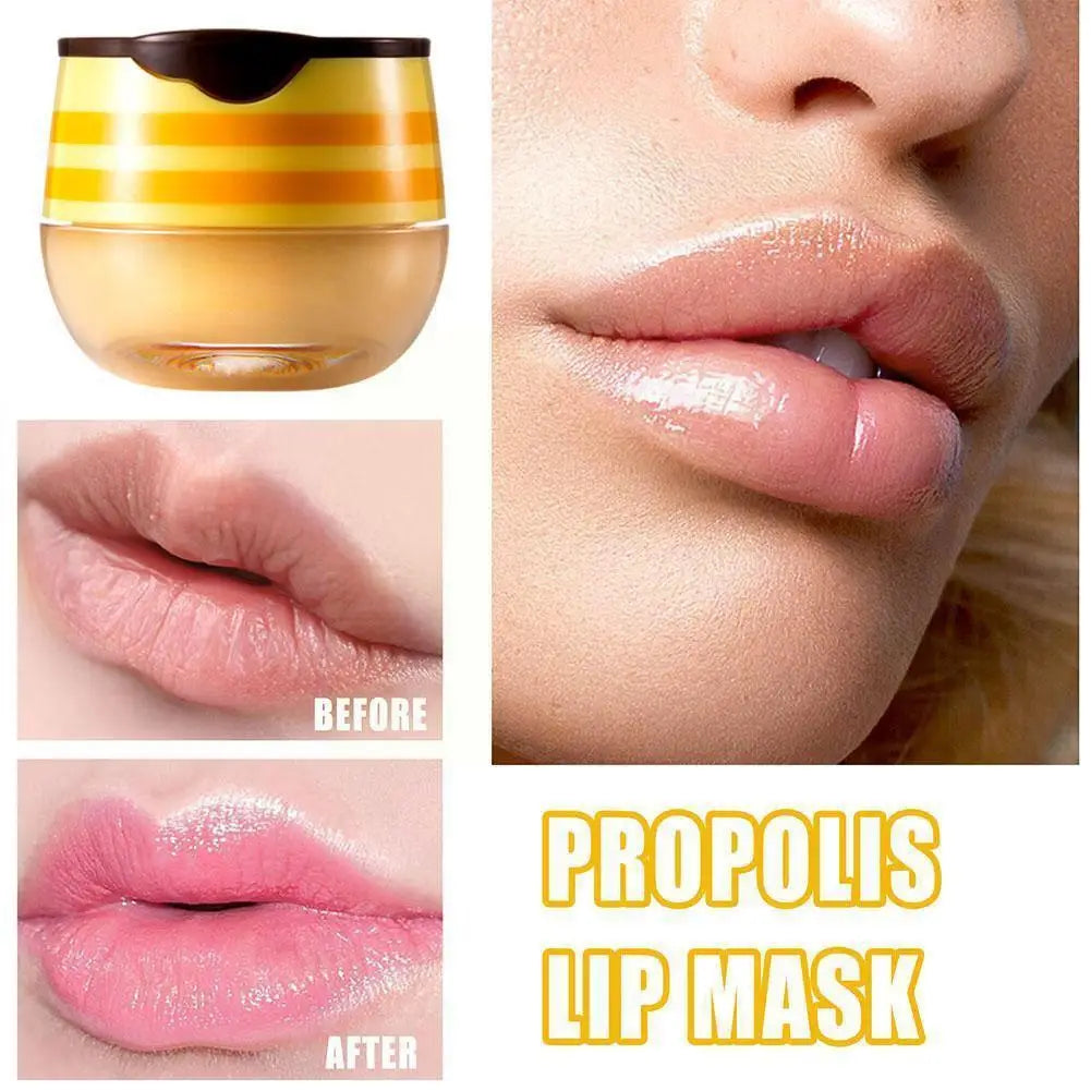 Honey Lip Balm Moisturizing Propolis Lip Mask Remove Brush Nourishing Skin Lip Oil Care Line Reduce Lips With Dead