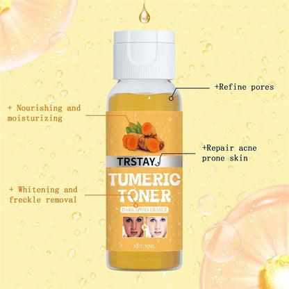 Turmeric Lemon Skin Glow Face Serum Acne Dark Spot Whitening Black Patches Melasma Corrector Brightening Essential Oil Skin Care